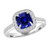 Vienna: Cushion .Cut Ceylon Sapphire Ring