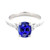 Vienna: Oval .Cut Sapphire & Diamond Engagement Ring