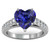Isabella: Cathedral .Set Sapphire & Diamond Ring