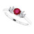 luxury ruby and diamond ring, natural AAA ruby jewelry, VS1 diamond gemstone ring, F color diamond accents, fine ruby engagement ring, bespoke ruby and diamond design, high jewelry ruby ring, 14K white gold gemstone ring, collector's ruby and diamond piece, investment-grade ruby jewelry, prestigious gemstone ring, rare earth-mined ruby, exquisite round ruby ring, sophisticated ruby and diamond band, timeless ruby and diamond statement ring