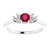 luxury ruby and diamond ring, natural AAA ruby jewelry, VS1 diamond gemstone ring, F color diamond accents, fine ruby engagement ring, bespoke ruby and diamond design, high jewelry ruby ring, 14K white gold gemstone ring, collector's ruby and diamond piece, investment-grade ruby jewelry, prestigious gemstone ring, rare earth-mined ruby, exquisite round ruby ring, sophisticated ruby and diamond band, timeless ruby and diamond statement ring