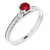 Isabella: Ruby & Diamond Gemstone Ring .2.00ct Total