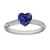 Vienna: Heart .Cut Sapphire & Diamond Ring