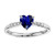 Isabella: Heart .Cut Sapphire & Diamond Ring