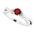 luxury ruby diamond ring, AAA ruby gemstone ring, VS1 diamond accent ring, F color diamond jewelry, natural earth-mined ruby, investment-grade gemstone ring, bespoke ruby and diamond ring, fine jewelry white gold, 14K white gold ruby ring, collector's gemstone ring, exquisite twisted shank ring, superior quality ruby jewelry, elegant diamond and ruby ring, sophisticated fine jewelry, high jewelry statement ring