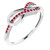Isabella: Infinity Twist Ruby Ring .1.25ct Natural Ruby