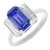 Madrid: Exquisite Three .Stone Sapphire & Diamond Ring
