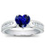Madrid: Exquisite Sapphire & Diamond Ring .2.50ct Heart