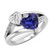 Madrid: Exquisite Heart .Cut Sapphire & Diamond Ring
