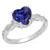 Artemis: Exquisite Heart .Cut Sapphire Ring