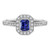 Isabella: Emerald .Cut Sri Lankan Sapphire Ring
