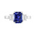 Isabella: Exquisite Sapphire And Diamond Ring .2.50ct Emerald