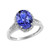 Vienna: Statement Tanzanite & Diamond Ring .5.75ct Oval AAA Tanzanite
