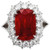 Madrid: Exquisite Cushion .Cut Ruby & Diamond Ring Madrid: Exquisite Cushion .Cut Ruby & Diamond Ring