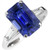 Artemis: Exquisite Three .Stone Sapphire Ring