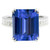 Madrid: anillo de piedras preciosas exquisitas con Ceilán zafiro .5ct esmeralda