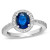 Vienna: Exquisite Sapphire & Diamond Wedding Ring .1.90ct Oval Ceylon Sapphire