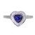 Vienna: Heart .Cut Sapphire Halo Ring
