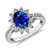 Madrid: Exquisite Anniversary Ring With Blue Sapphire & Diamonds .3.90ct Oval Sapphire
