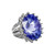 Vienna: Sapphire & Diamond Engagement Ring .10ct Oval Blue Sapphire