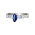 Isabella: Marquise .Cut Blue Sapphire & Diamond Ring