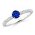 Florence: Exquisite Sapphire & Diamond Wedding Ring .3.10ct Ceylon Sapphire