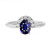Isabella: Oval Blue Sapphire & Diamond Ring .2.50ct Natural Sapphire