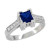 Isabella: Exquisite Sapphire And Diamond Ring .2.80ct Ceylon Sapphire