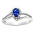 Diana: Exquisite Anniversary Ring With Ceylon Sapphire .5.36ct Pear
