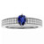 Isabella: Pear .Cut Blue Sapphire Solitaire Ring