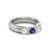 luxury sapphire and diamond ring, three-stone sapphire ring, AAA blue sapphire jewelry, VS1 diamond ring, VVS1 side diamonds, F color diamond ring, natural earth-mined gemstones, brilliant cut sapphire ring, fine white gold jewelry, 14K white gold sapphire ring, collector's gemstone ring, bespoke sapphire and diamond design, investment-grade gemstone ring, high jewelry sapphire piece, exquisite sapphire engagement ring, prestigious gemstone ring, sophisticated fine jewelry