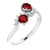 Florence: Exquisite Ruby & Diamond Ring .2.40ct Round AAA Ruby & VS1 Diamonds