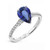Isabella: Pear .Cut Sapphire Solitaire Ring