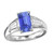 Isabella: Three .Stone Sapphire & Diamond Ring
