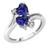 Vienna: Toi Et Moi Sapphire & Diamond Ring .3.25ct Heart