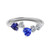 Vienna: Toi Et Moi Heart .Cut Sapphire & Diamond Ring