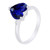 Florence: Exquisite Sapphire Solitaire Ring .2ct Heart