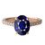 Florence: Exquisite Gemstone Ring With Royal Blue Sapphire .3.50ct Oval Sapphire