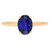 Vienna: Solitaire Ring With Sri Lankan Sapphire .2ct Oval Blue Sapphire