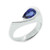 Isabella: Pear .Cut Blue Sapphire Ring