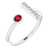 Artemis: Exquisite Burmese Ruby & Diamond Ring .0.48ct Heated Burmese Ruby
