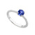 Artemis: Exquisite Tanzanite Solitaire Ring .2.00ct Round Cut Tanzanite