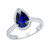 Isabella: Pear .Cut Ceylon Sapphire Ring