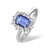 Madrid: Exquisite Tanzanite & Diamond Ring .6.20ct Emerald
