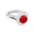 Vienna: Ruby And Diamond Anniversary Ring .3.60ct Round Ruby & Diamonds