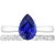Isabella: Pear .Cut Blue Sapphire Wedding Set