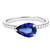Vienna: Pear .Cut Blue Sapphire Engagement Ring
