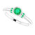 Colombian emerald ring, antique style emerald jewelry, AAA quality emerald ring, natural green emerald gemstone, luxury emerald ring, vintage-inspired gemstone ring, 1 carat emerald jewelry, white gold emerald ring, fine emerald craftsmanship, heirloom-quality emerald ring, round cut emerald centerpiece, bespoke gemstone ring, collector's emerald jewelry, sophisticated emerald statement ring, high jewelry emerald design