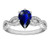 Vienna: Sapphire & Diamond Engagement Ring .3.00ct Pear Vienna: Sapphire & Diamond Engagement Ring .3.00ct Pear