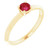 Florence: Exquisite Ruby Solitaire Ring .1.25ct Round Cut Ruby